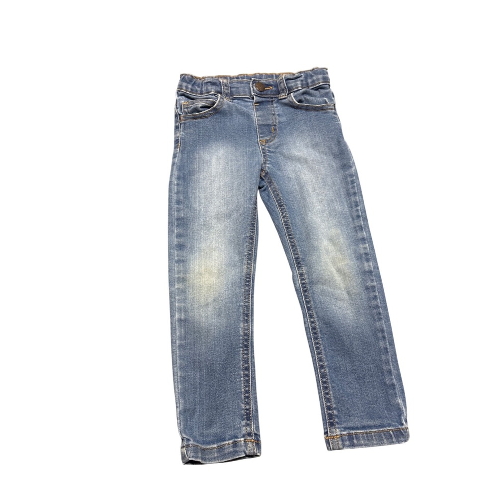 Garanimals Girls Medium Wash Skinny Jeans Size 4T Elastic Waist Denim Pants